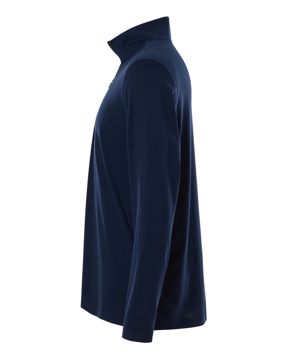 Left View of Classic Navy/ Carbon Men's JAQ Stretch Performance Quarter-Zip - NE405 plain