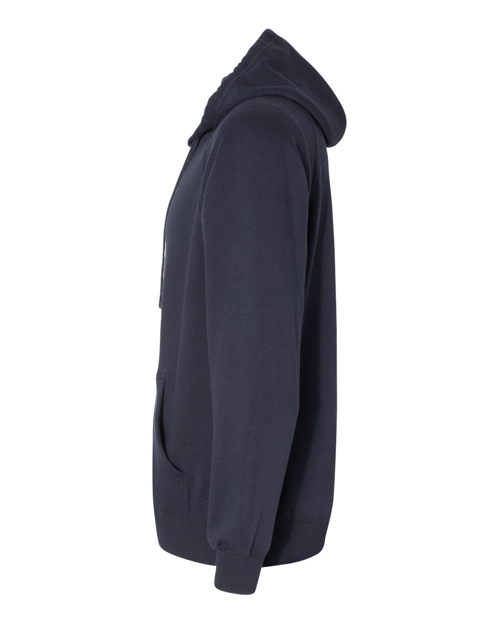 Left View of Classic Navy Special Blend Raglan Full-Zip Hooded Sweatshirt - PRM33SBZ