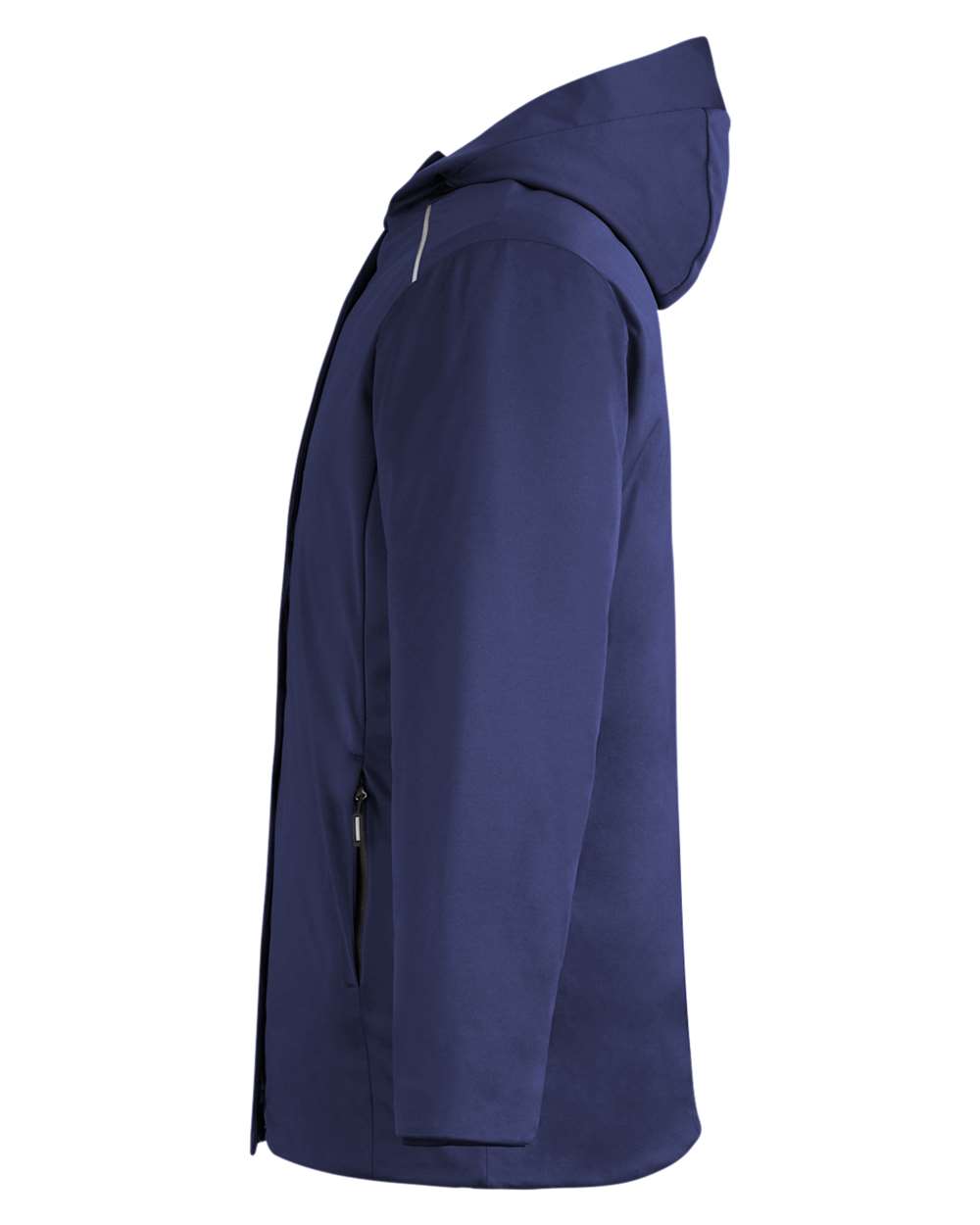 Left View of Classic Navy Unisex Techno Lite Flat-Fill Insulated Jacket - CE715