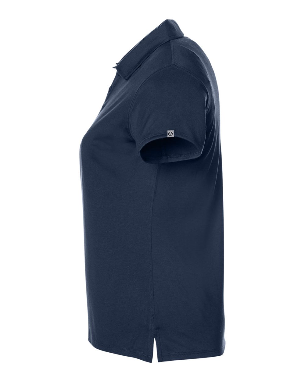 Rear View of Classic Navy Women's Air Lightweight Polo - TW938