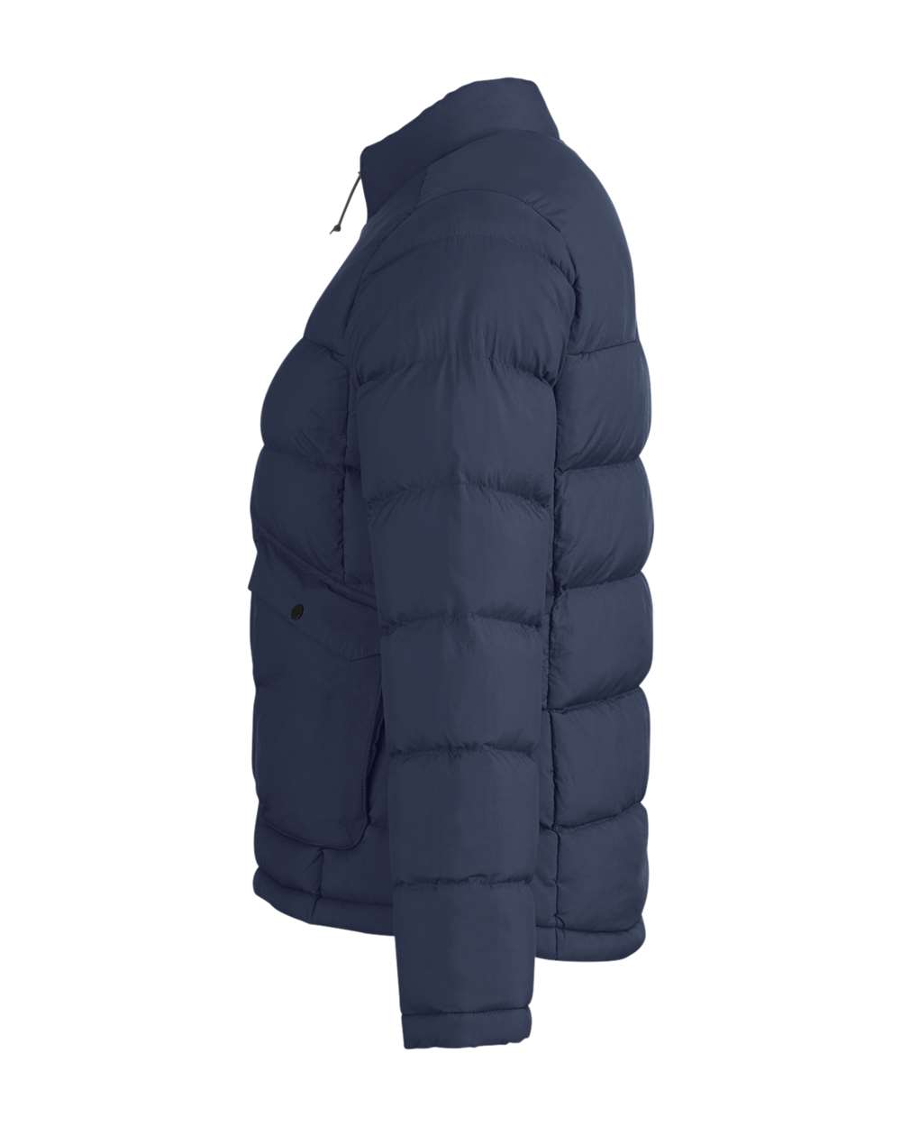 Left View of Classic Navy Women&#39;s Inspire Puffer Jacket - CE720W