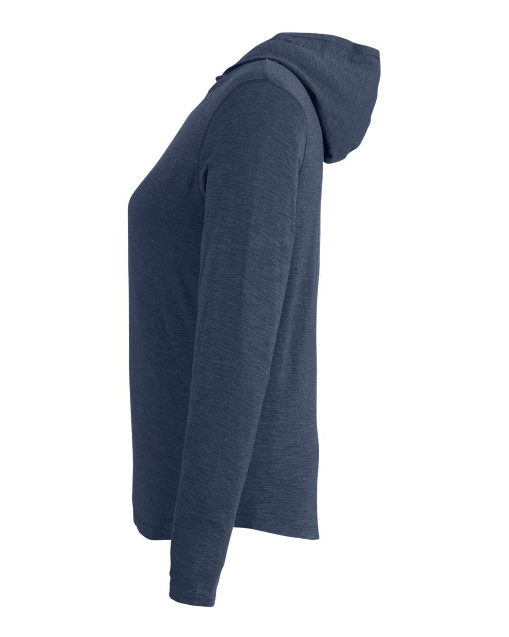 Rear View of Classic Navy Women's Recess Hooded Pullover - TW850S