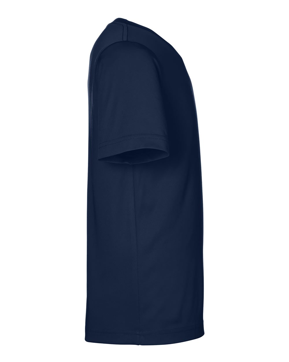 Left View of Classic Navy Youth Capital Performance T-Shirt - CE10Y