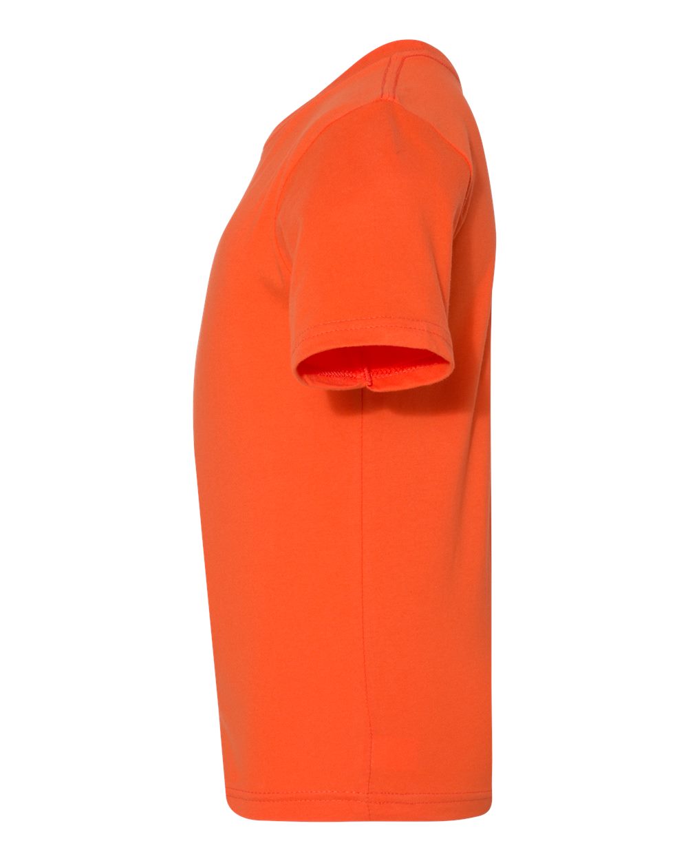 Left View of Classic Orange Youth Cotton T-Shirt - 3310