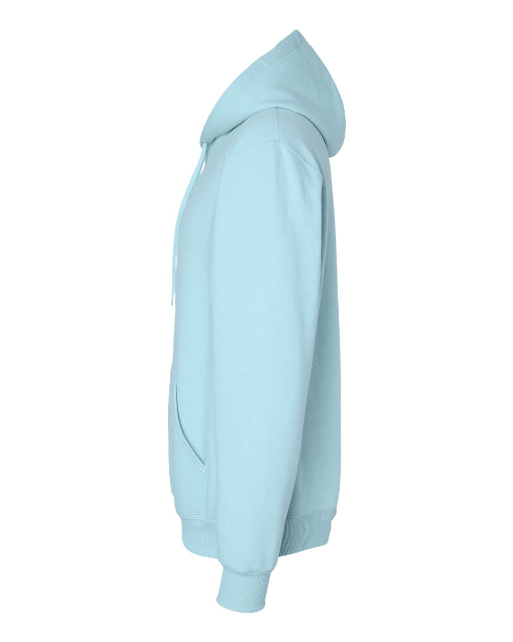 Left View of Cloud Heather Eco™ Premium Blend Ring-Spun Hooded Sweatshirt - 700MR