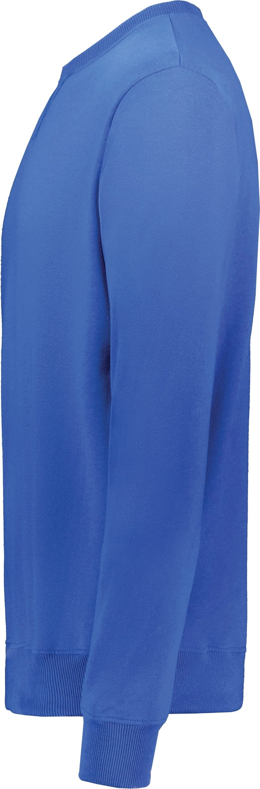 Left View of COBALT BLUE ALL-DAY CORE BASIC FLEECE CREW