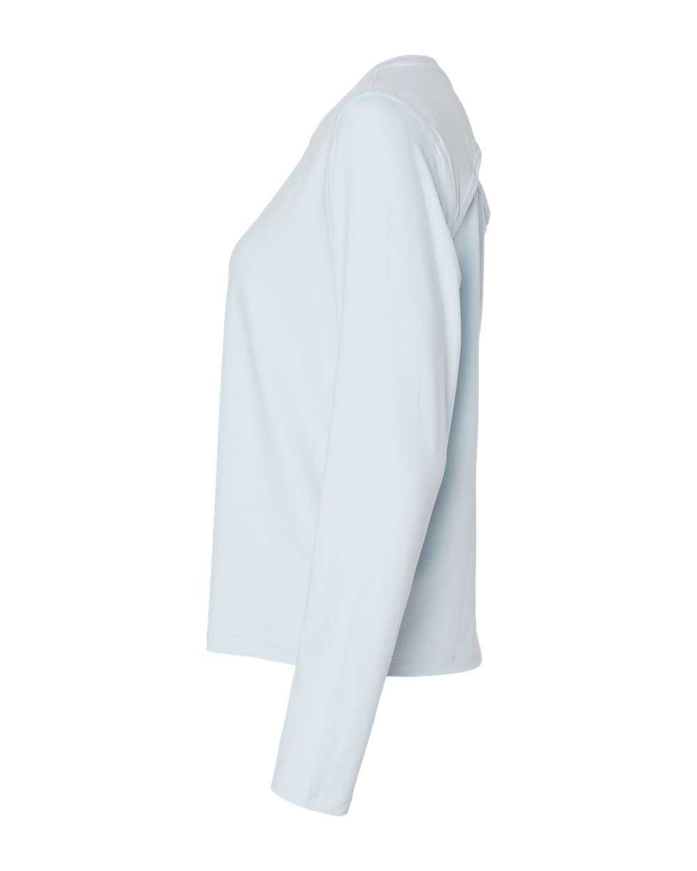 Left View of Collage Blue Women&#39;s Sport Soft Touch Long Sleeve T-Shirt - CHP140