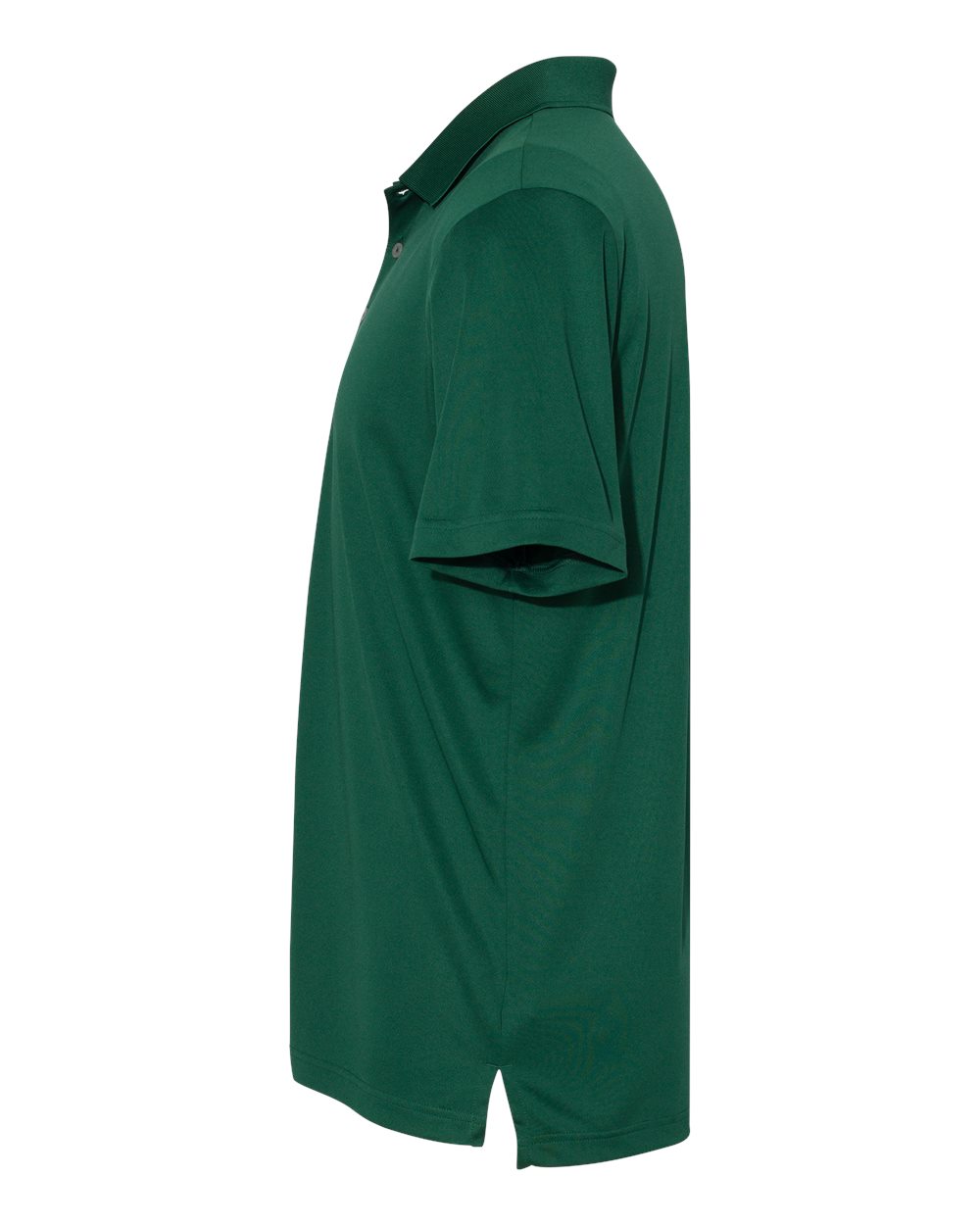 Left View of Collegiate Green Performance Polo - A230