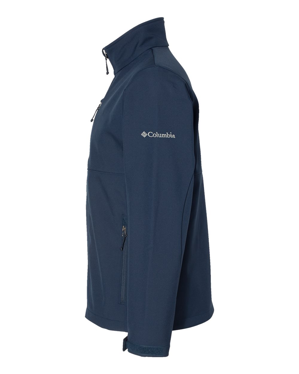 Left View of Collegiate Navy Ascender™ Soft Shell Jacket - 212483