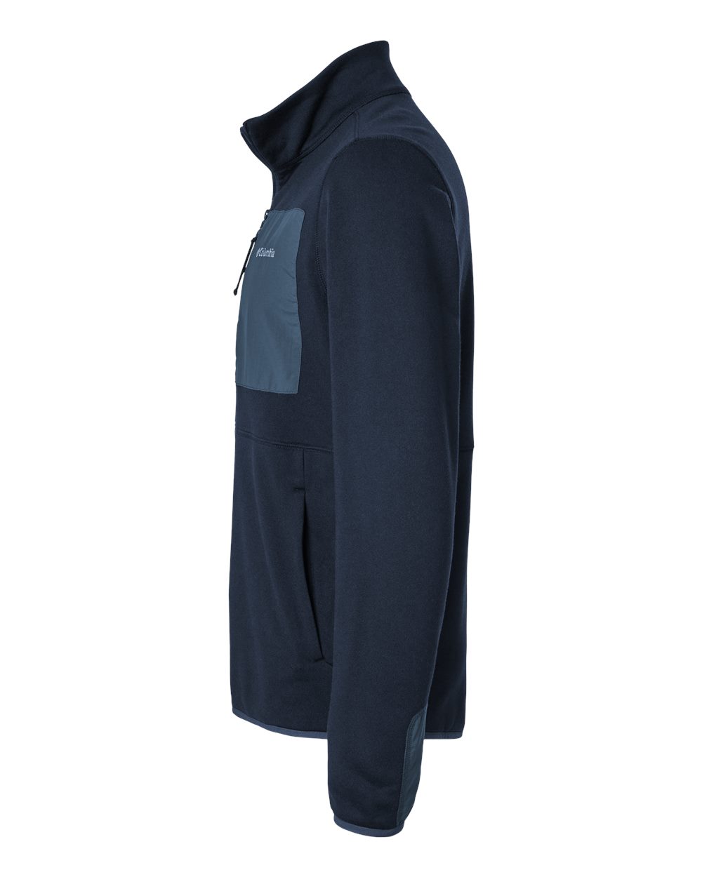 Left View of Collegiate Navy/ Dark Mountain Columbia Hike™ II Half-Zip Pullover - 209760