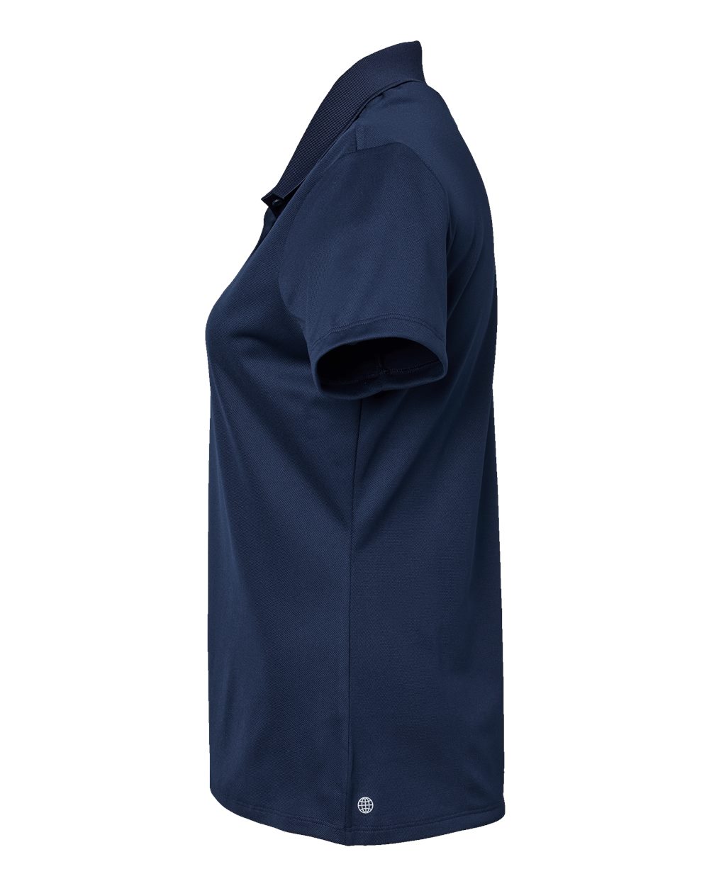 Left View of Collegiate Navy Women&#39;s Basic Sport Polo - A431