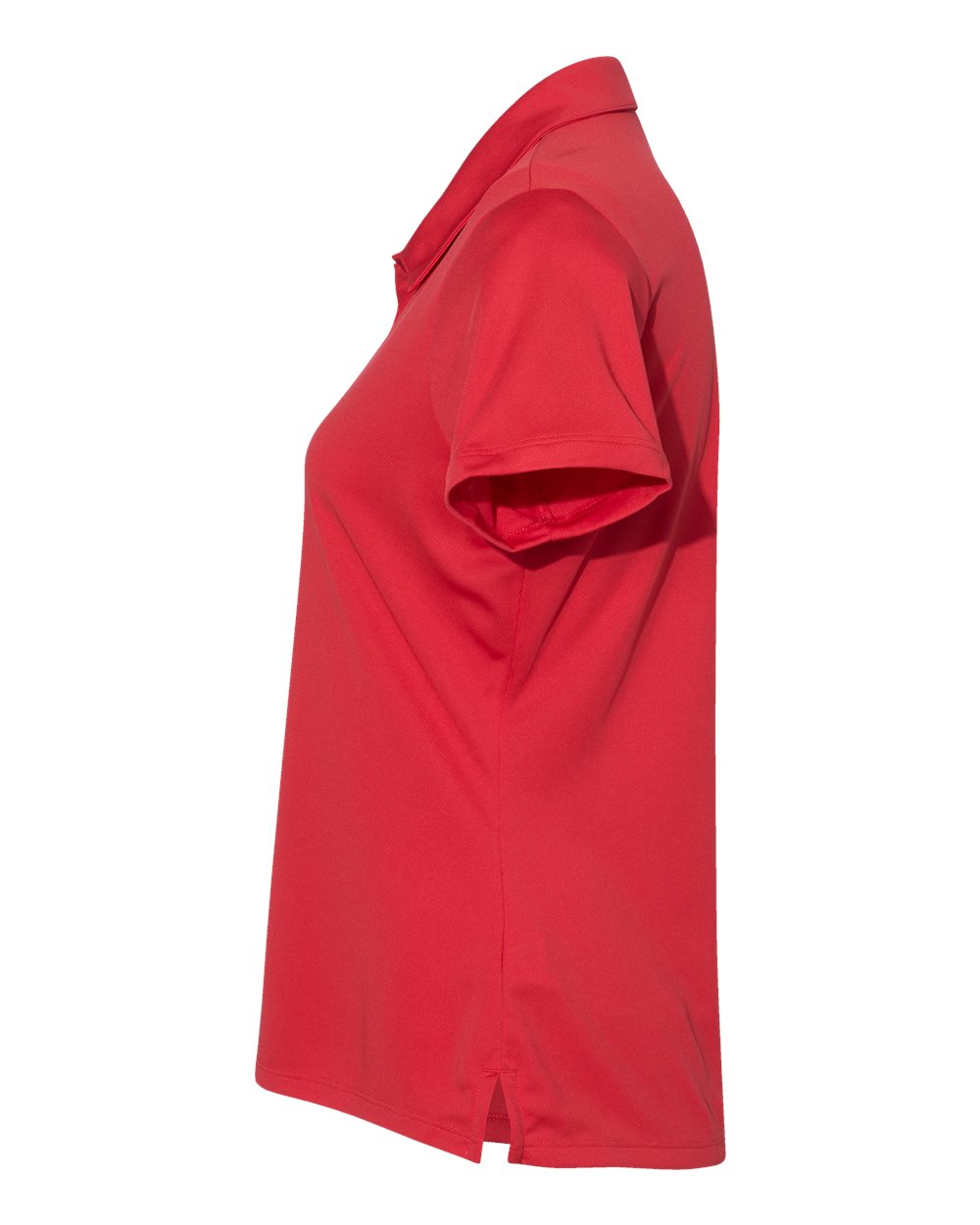 Left View of Collegiate Red Women&#39;s Performance Polo - A231