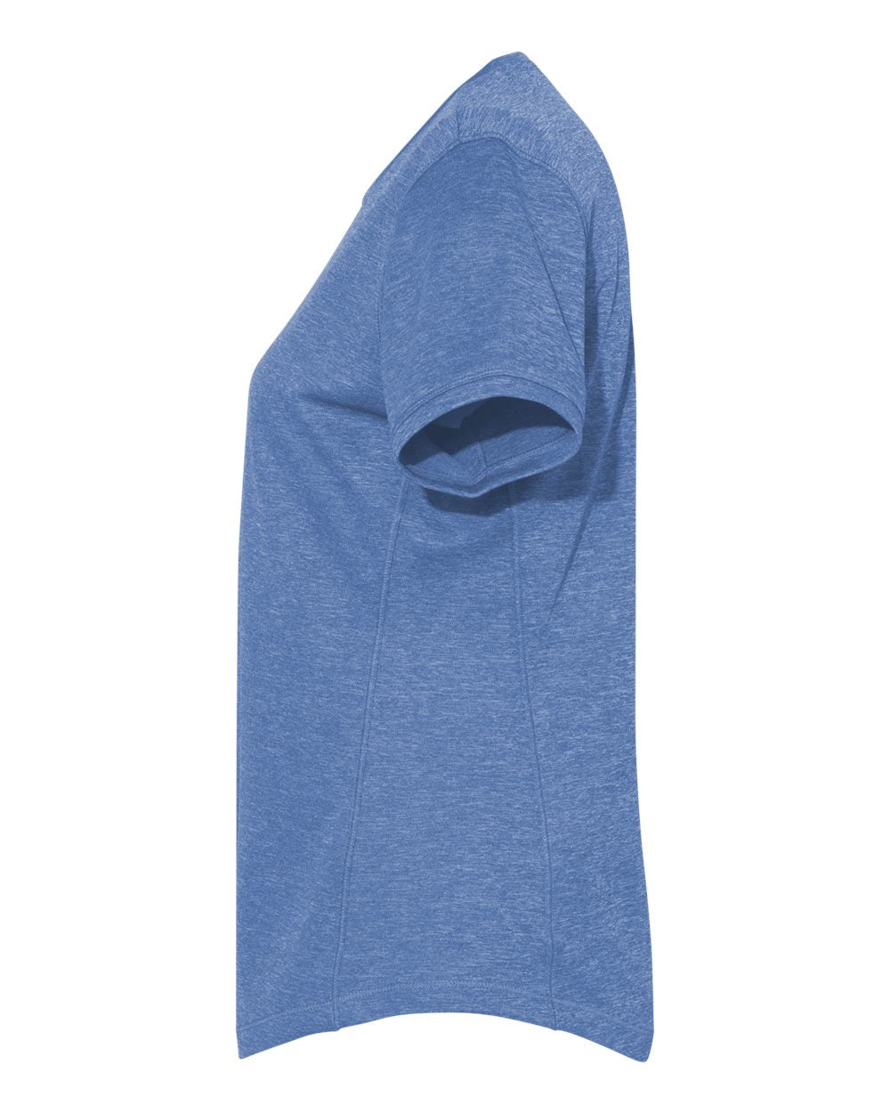Left View of Collegiate Royal Heather Women&#39;s Sport T-Shirt - A377