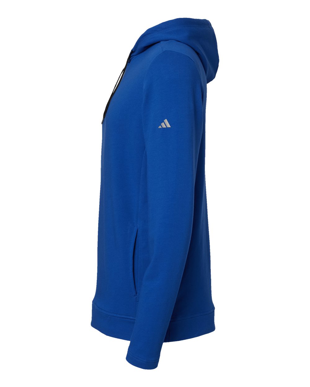 Left View of Collegiate Royal Lightweight Hooded Sweatshirt - A450