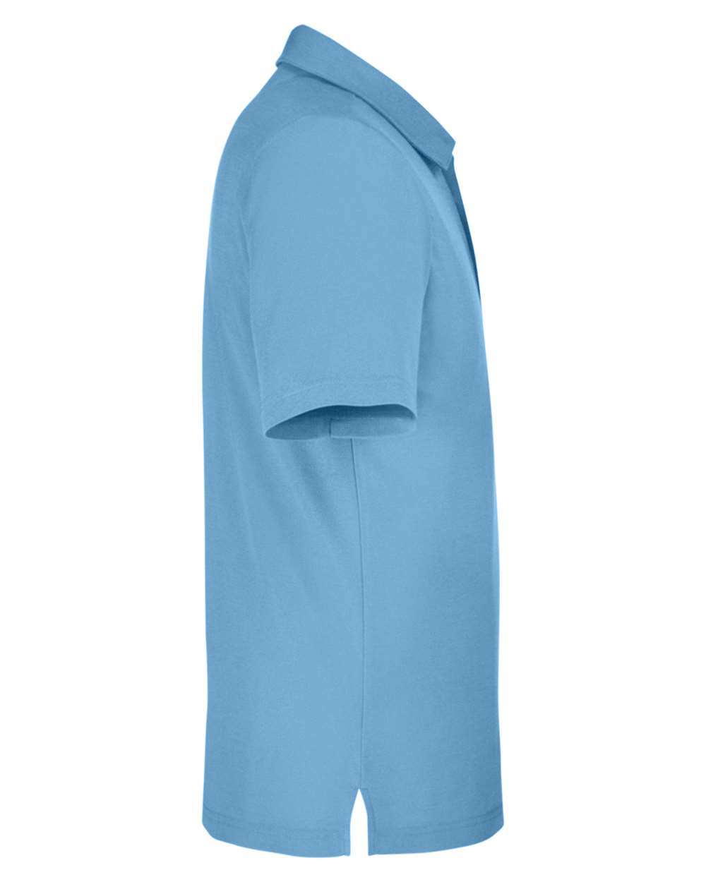 Left View of Columbia Blue Men's Fusion ChromaSoft™ Pique Polo - CE112