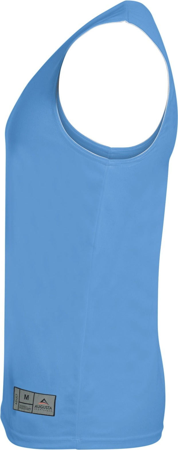 Left View of COLUMBIA BLUE/WHITE YOUTH REVERSIBLE WICKING TANK