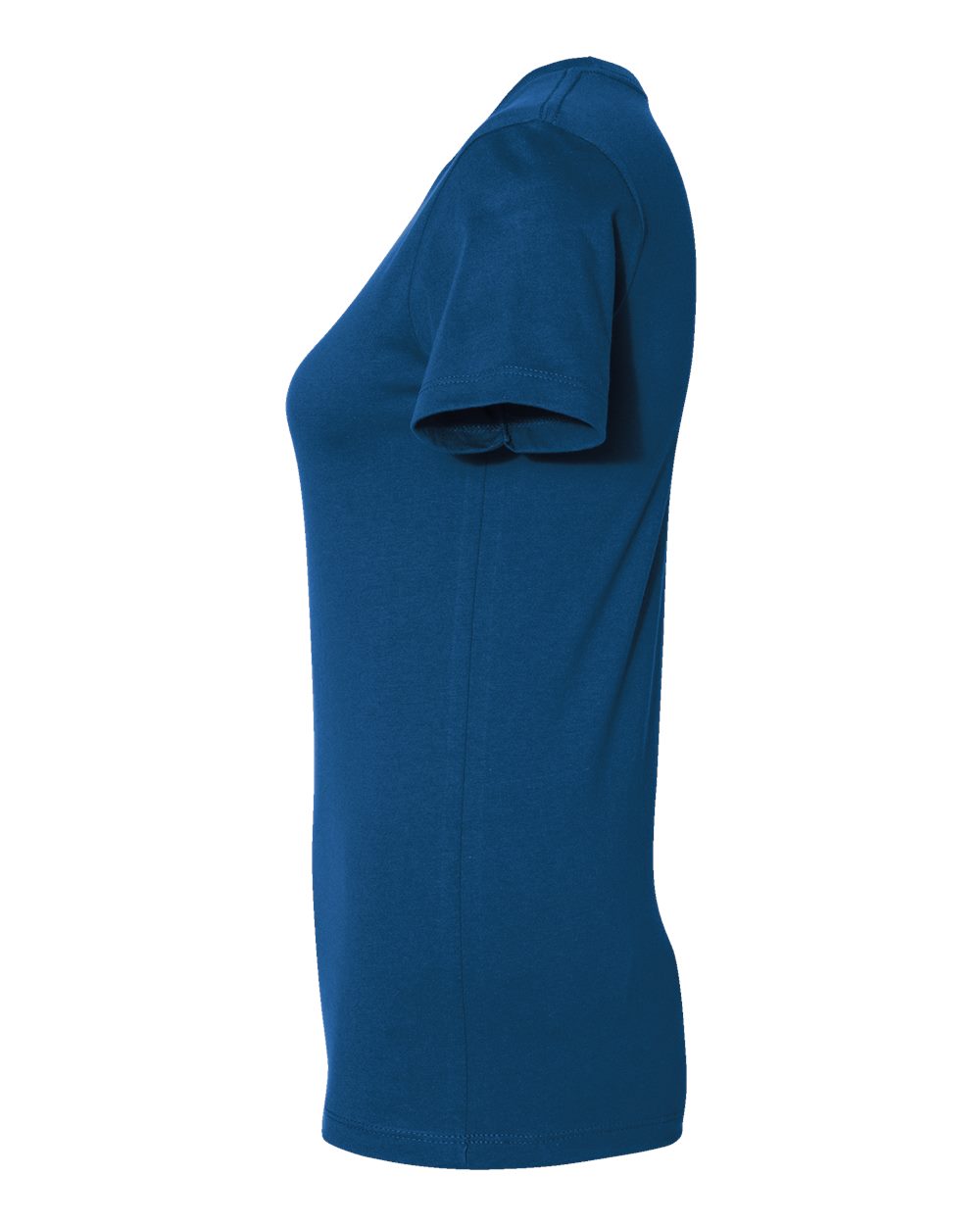 Left View of Cool Blue Women’s Cotton T-Shirt - 3900