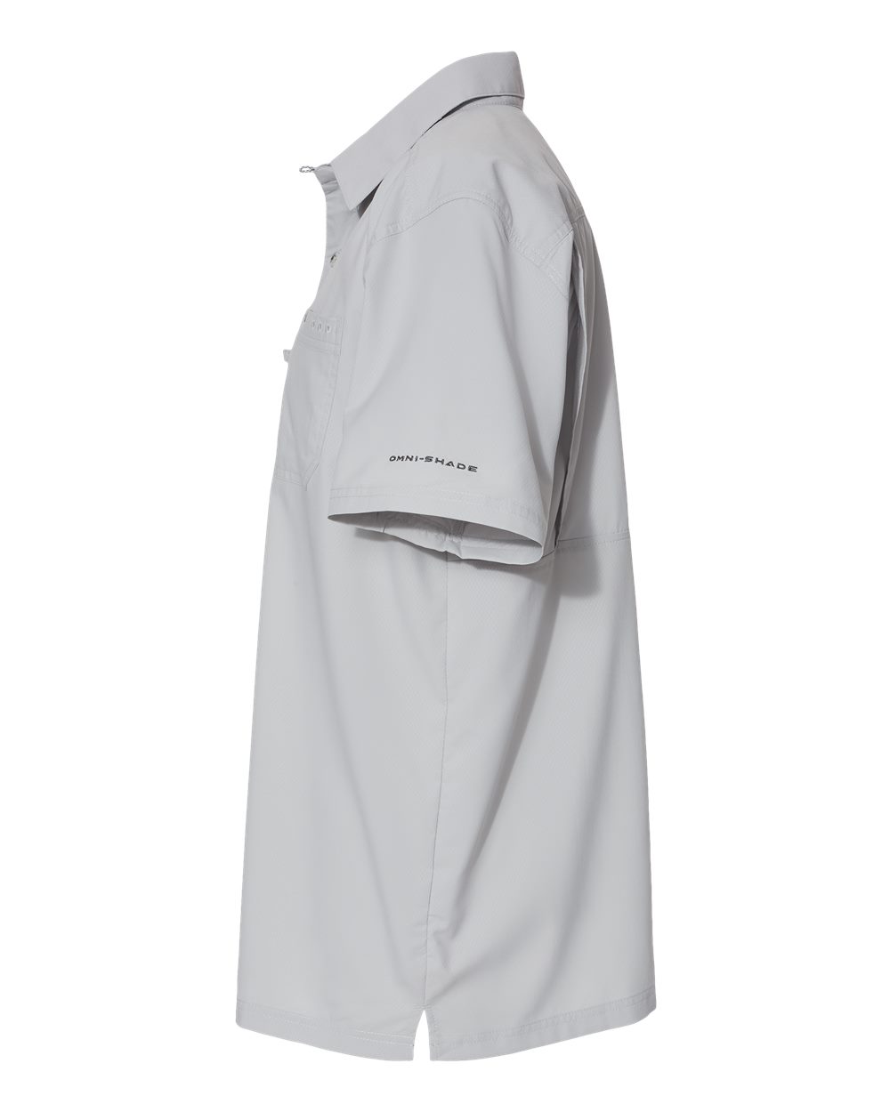 Left View of Cool Grey PFG Slack Tide™ Camp Shirt - 212484