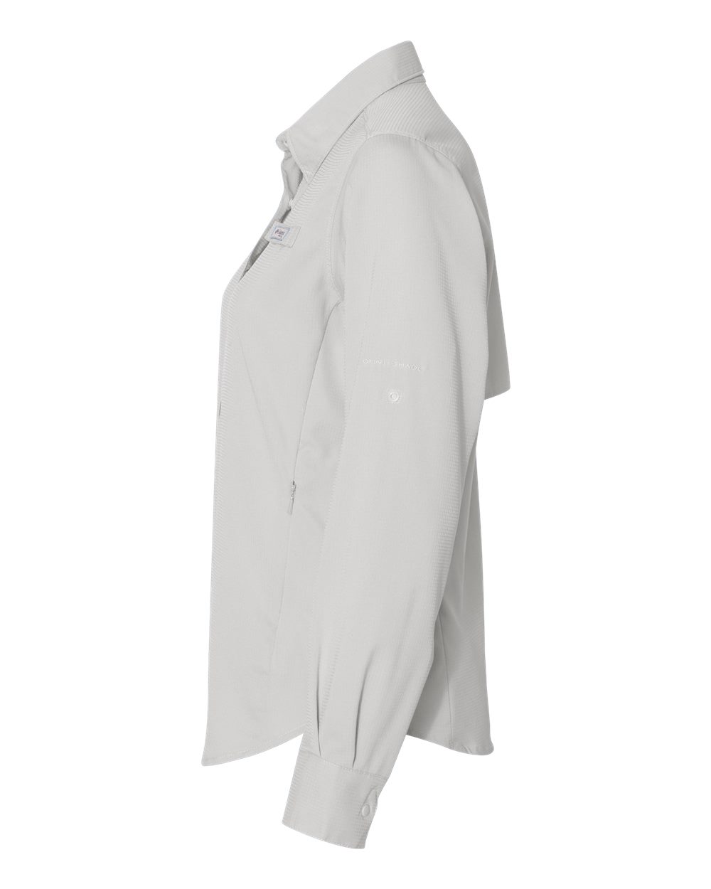 Left View of Cool Grey Women&#39;s PFG Tamiami™ II Shirt - 212465