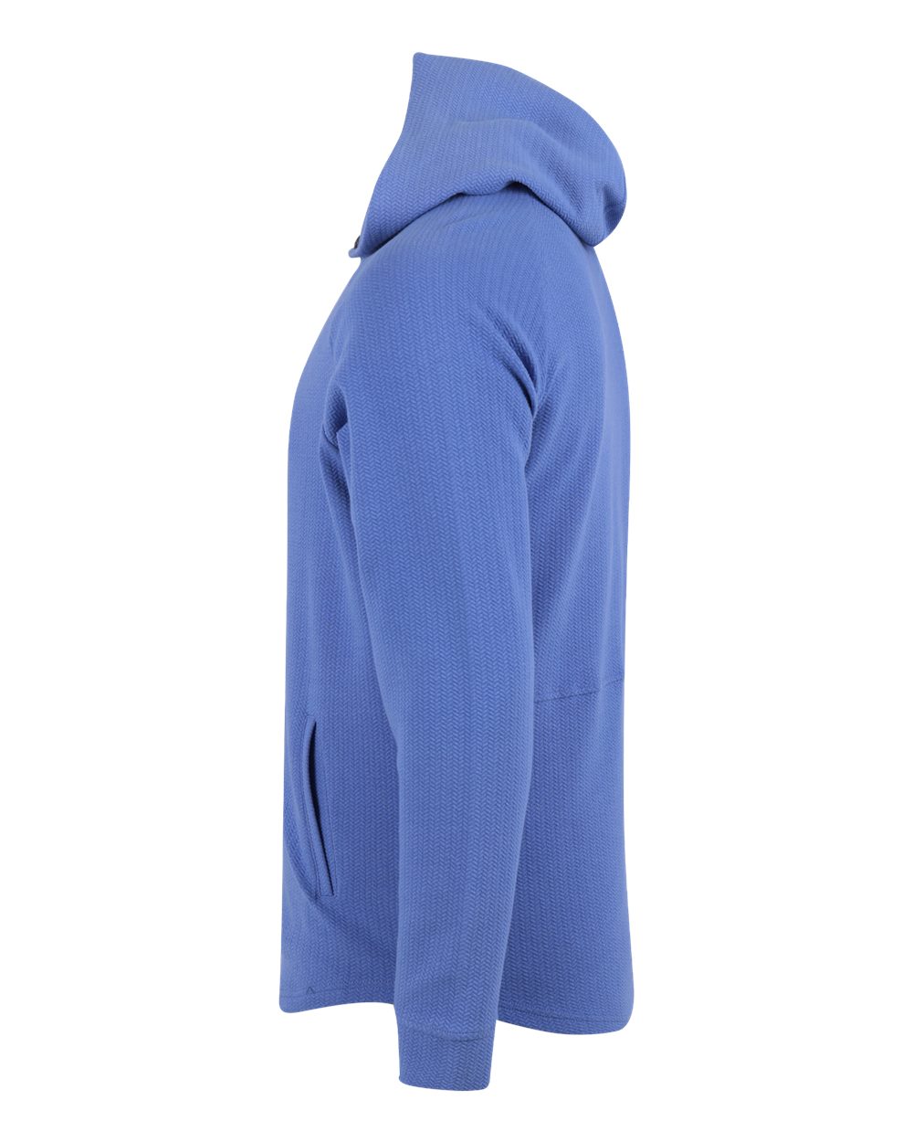 Left View of Cornflower Men's Luke Hoodie - SWLH600 plain