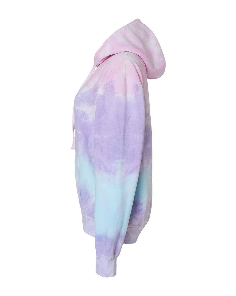 Left View of Cotton Candy Youth Tie-Dyed Hooded Sweatshirt - 8777Y