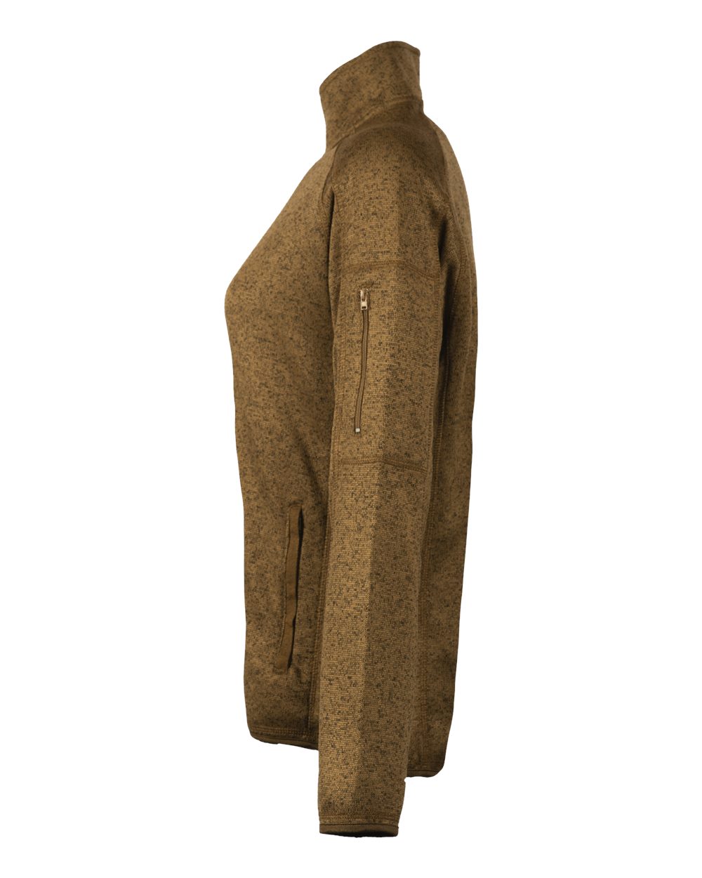 Left View of Coyote Women&#39;s Sweater Knit Jacket - 5901
