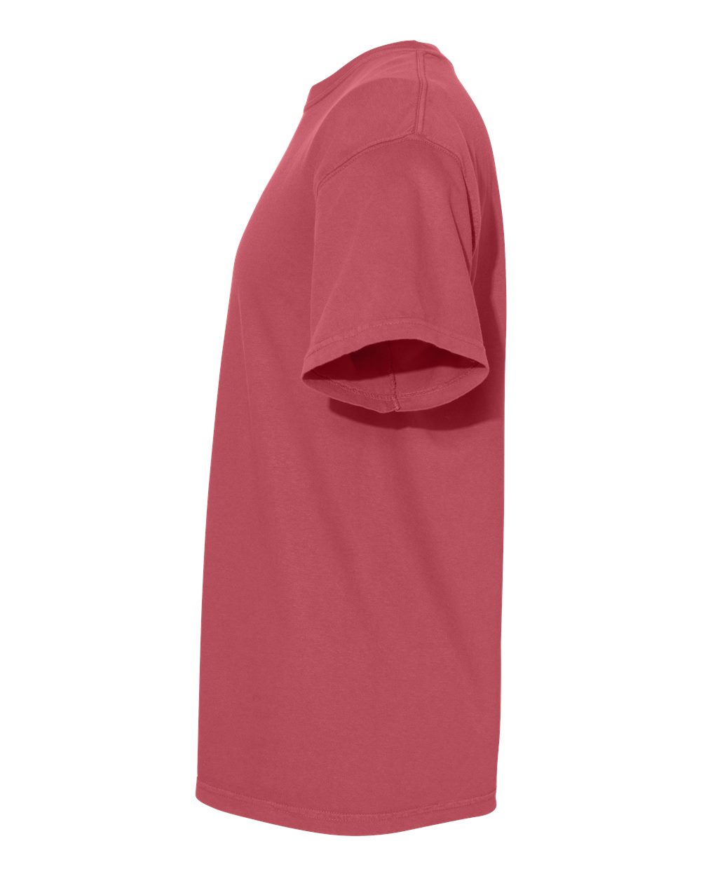 Left View of Crimson Garment-Dyed Heavyweight T-Shirt - 1717