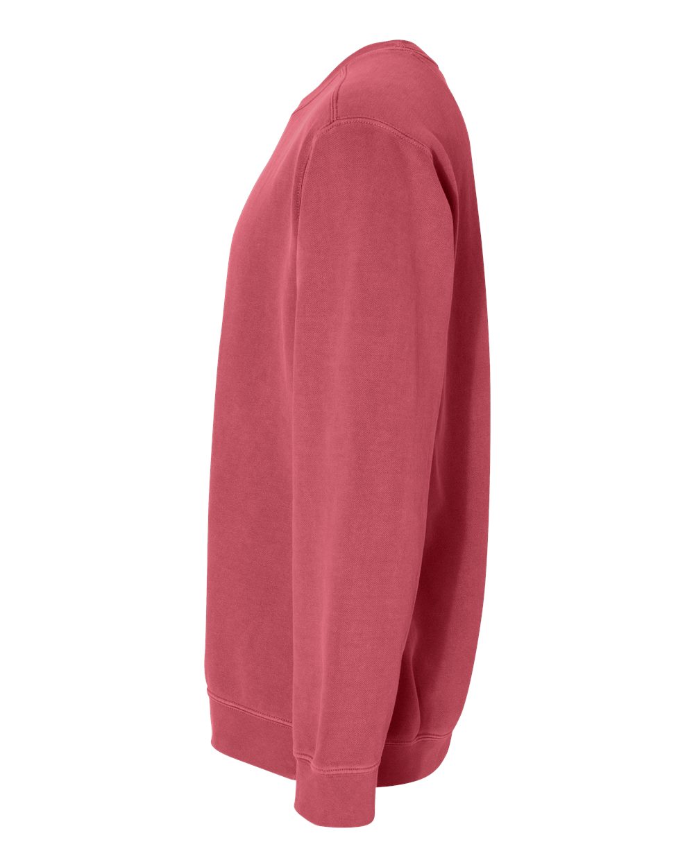 Left View of Crimson Garment-Dyed Sweatshirt - 1566