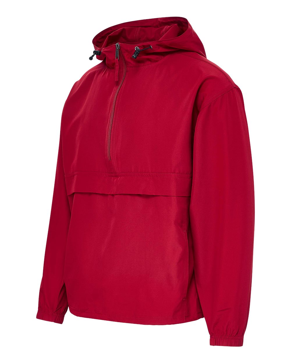 Left View of Crimson Men's Pioneer Packable Wind Breaker Jacket - 25602 plain