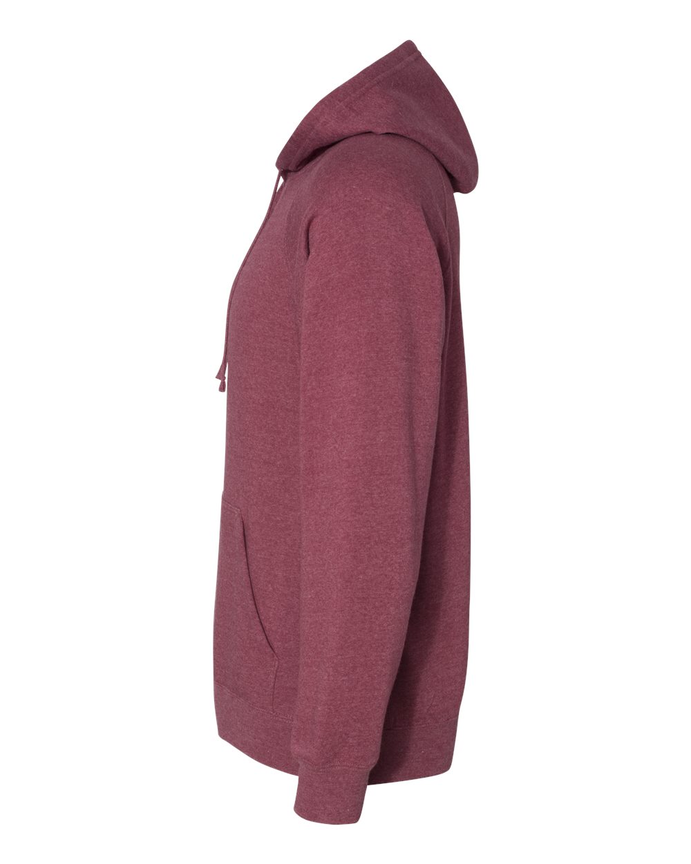 Left View of Crimson Special Blend Raglan Hooded Sweatshirt - PRM33SBP