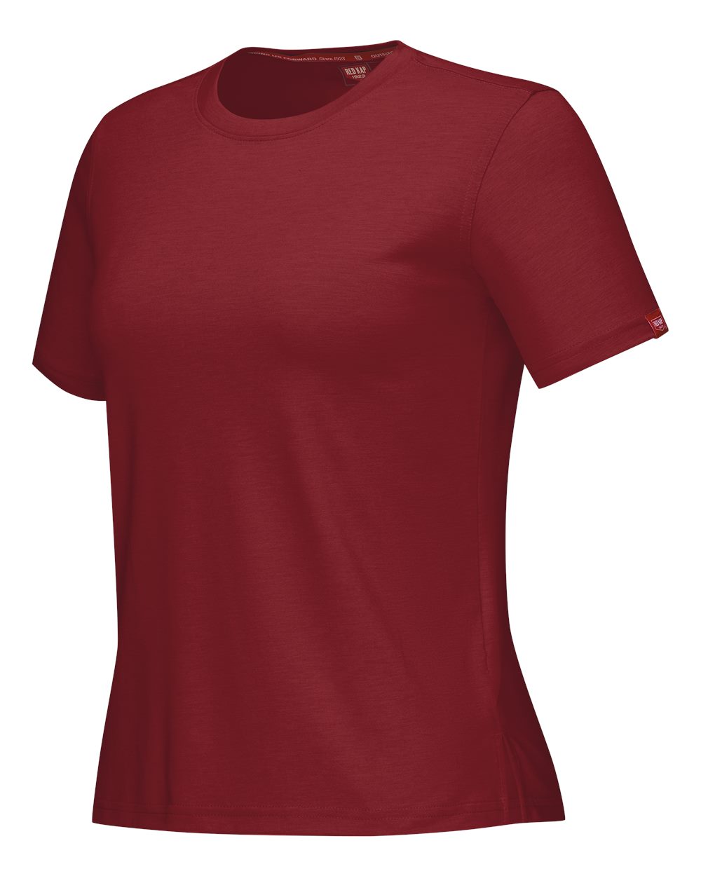 Left View of Crimson Women&#39;s Cooling T-Shirt - TKW1