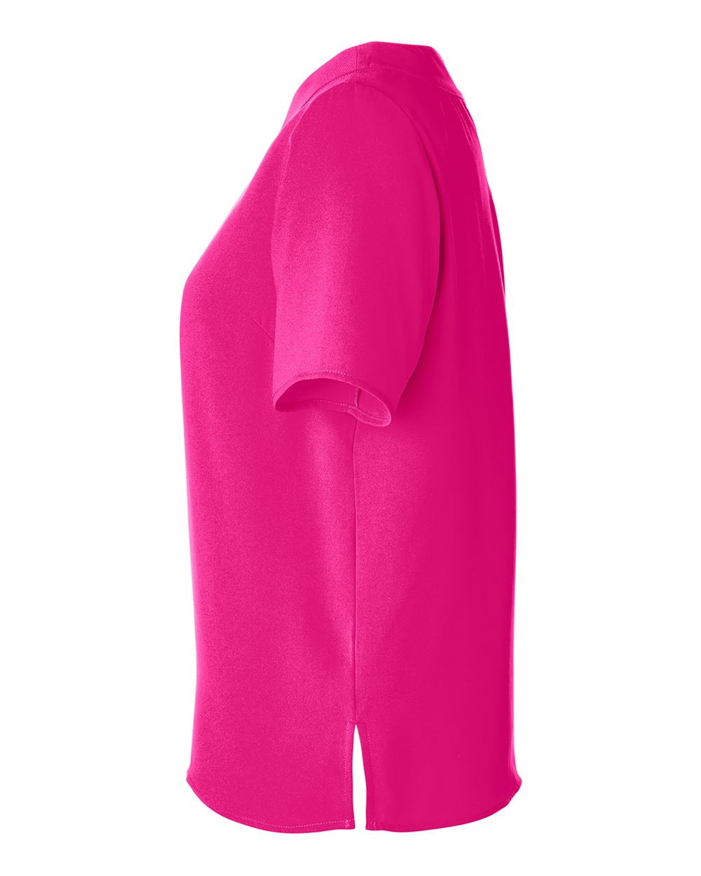 Left View of Crown Raspberry Women&#39;s Perfect Fit™ Boat Neck Blouse - DP613W