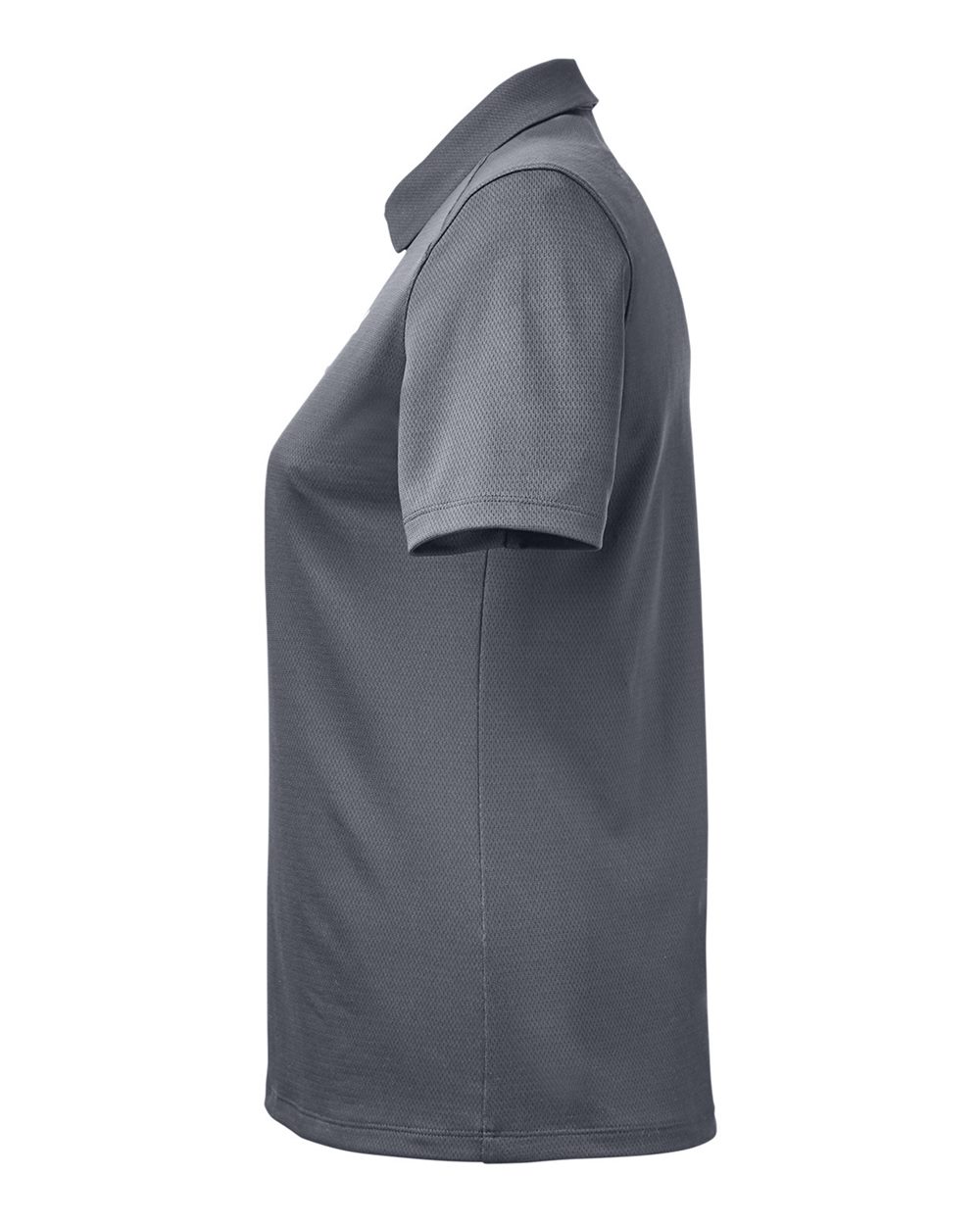 Left View of CS Grey Light Heather/ White Women's Tech™ Polo - 1370431 plain