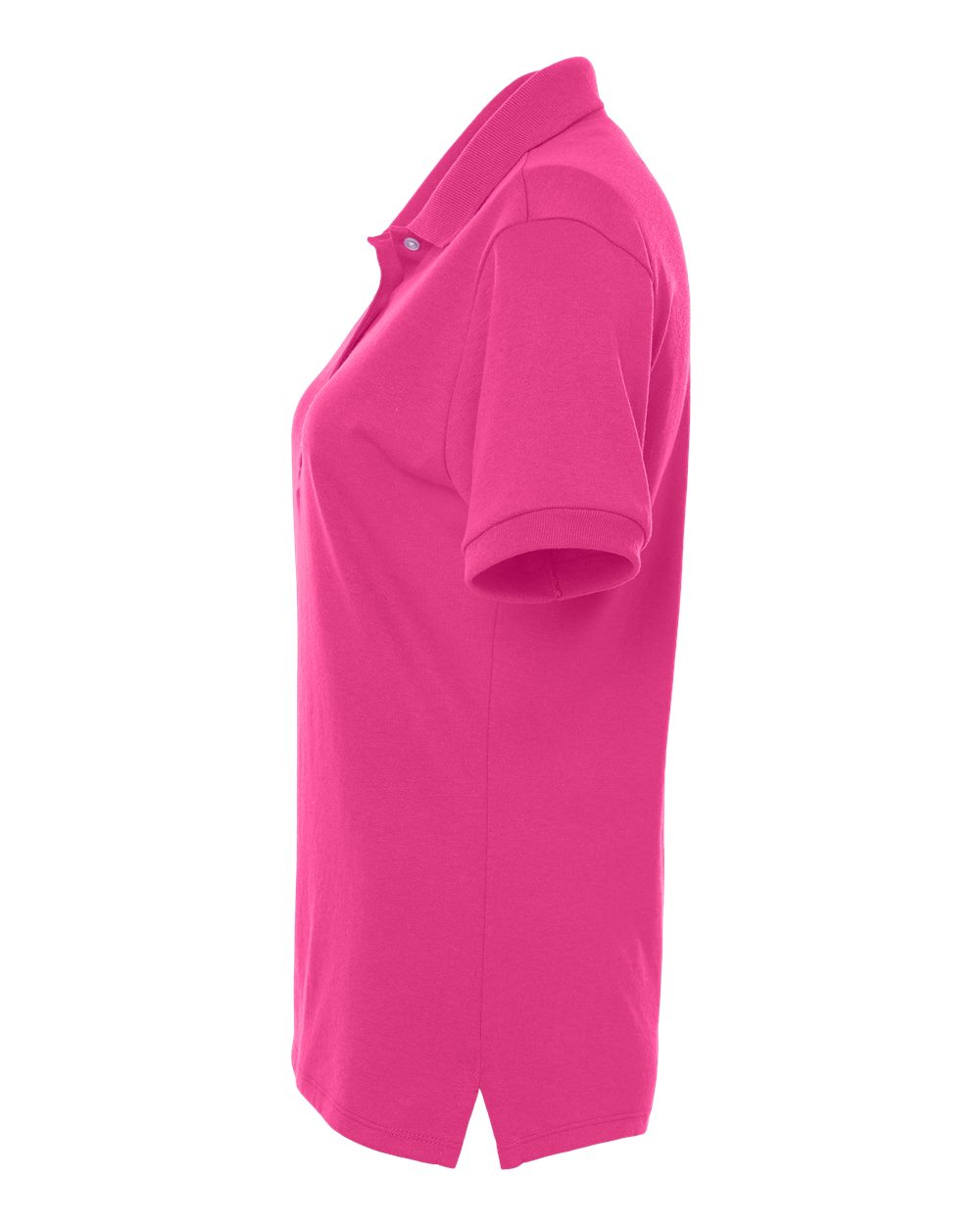 Left View of Cyber Pink Women&#39;s Dri-Power® Polo - 437F