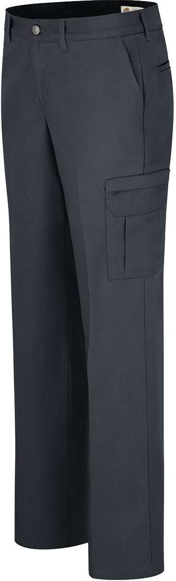 Left View of Dark Charcoal Women&#39;s Premium Cargo Pants - FW72