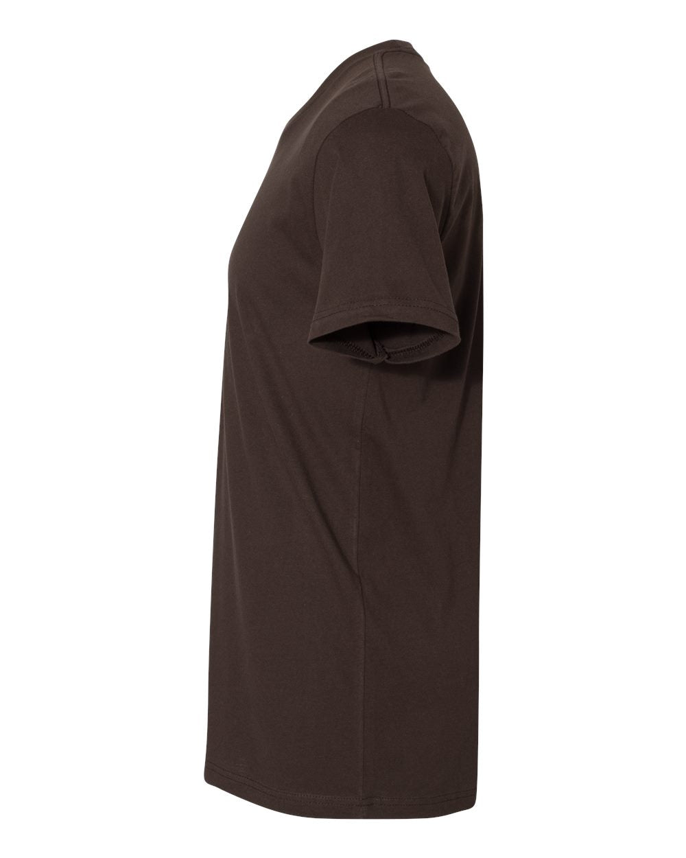 Left View of Dark Chocolate Cotton T-Shirt - 3600