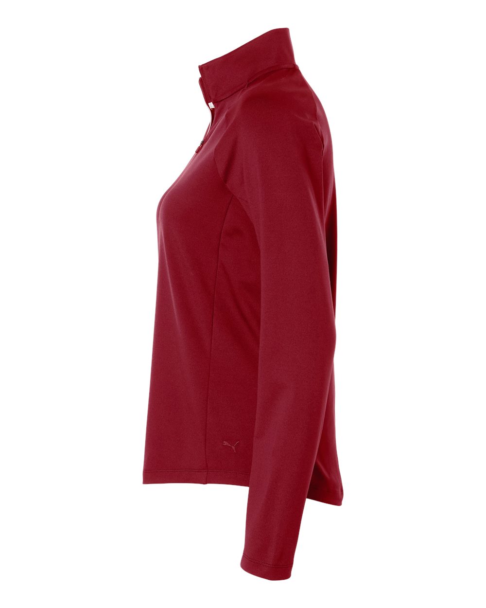 Left View of Dark Crimson Women's Pure 2.0 Quarter-Zip - 629449 plain
