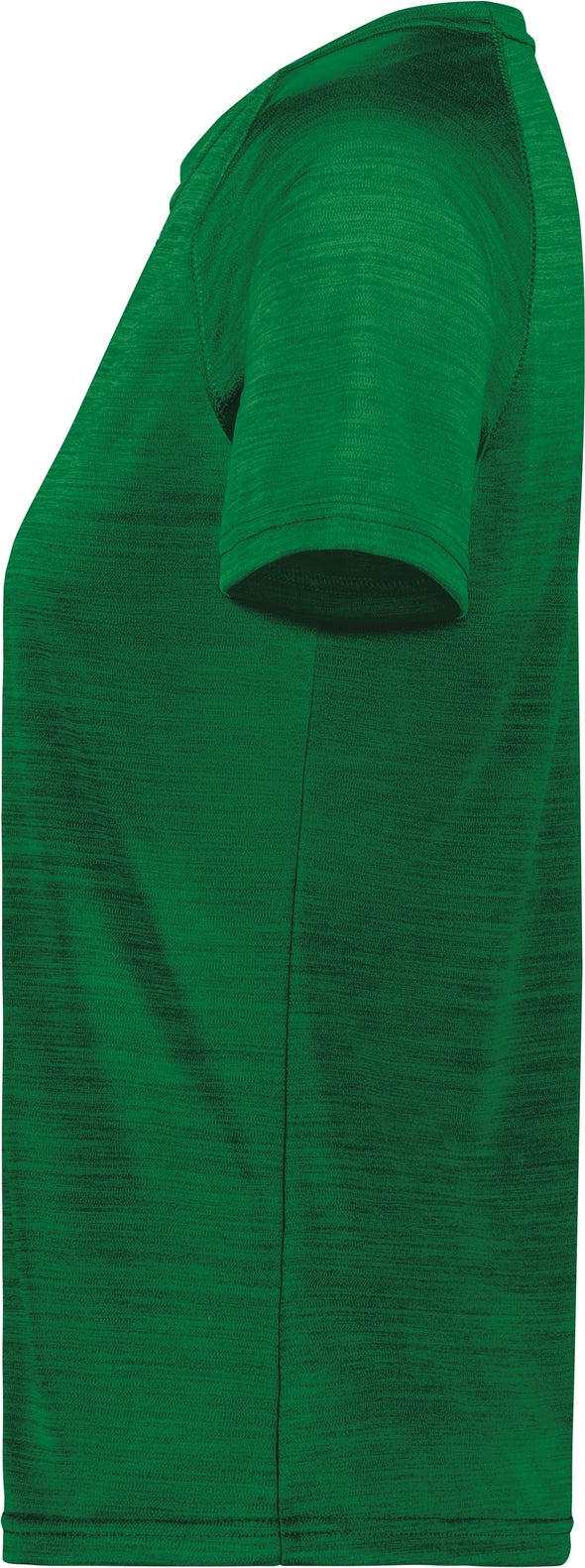 Left View of DARK GREEN HEATHER LDS ALL-PRO TEE