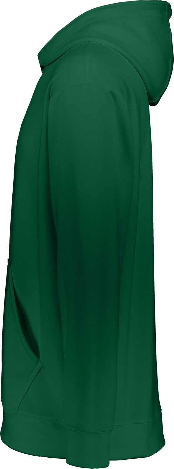 Left View of DARK GREEN YTH WCKNG FLCE HOOD SWEATSHIRT