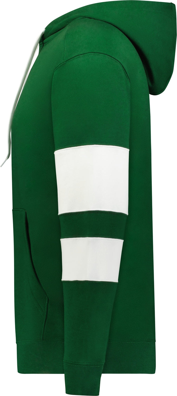 Left View of DARK GREEN/WHITE JACKSON WAY HOODIE
