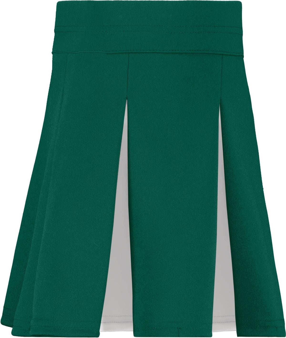 Left View of DARK GREEN/WHITE LADIES LIBERTY SKIRT