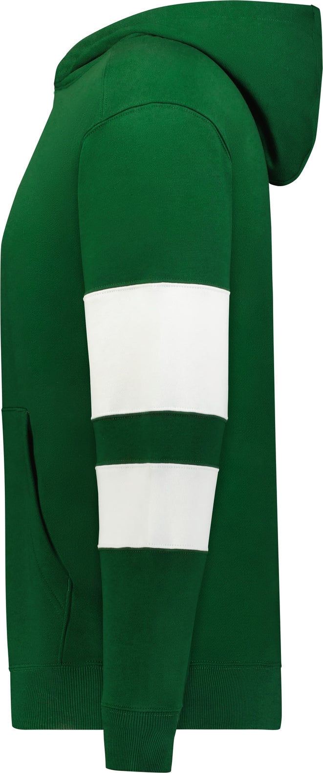Left View of DARK GREEN/WHITE YTH JACKSON WAY HOODIE