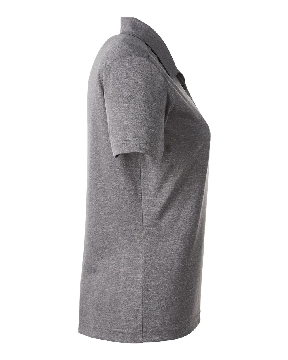 Left View of Dark Grey Heather Women&#39;s Zone Sonic Heather Performance Polo - TT51HW
