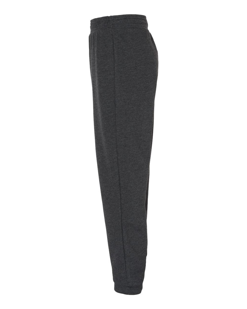 Left View of Dark Grey Heather Youth Jogger Sweatpants - 3727Y