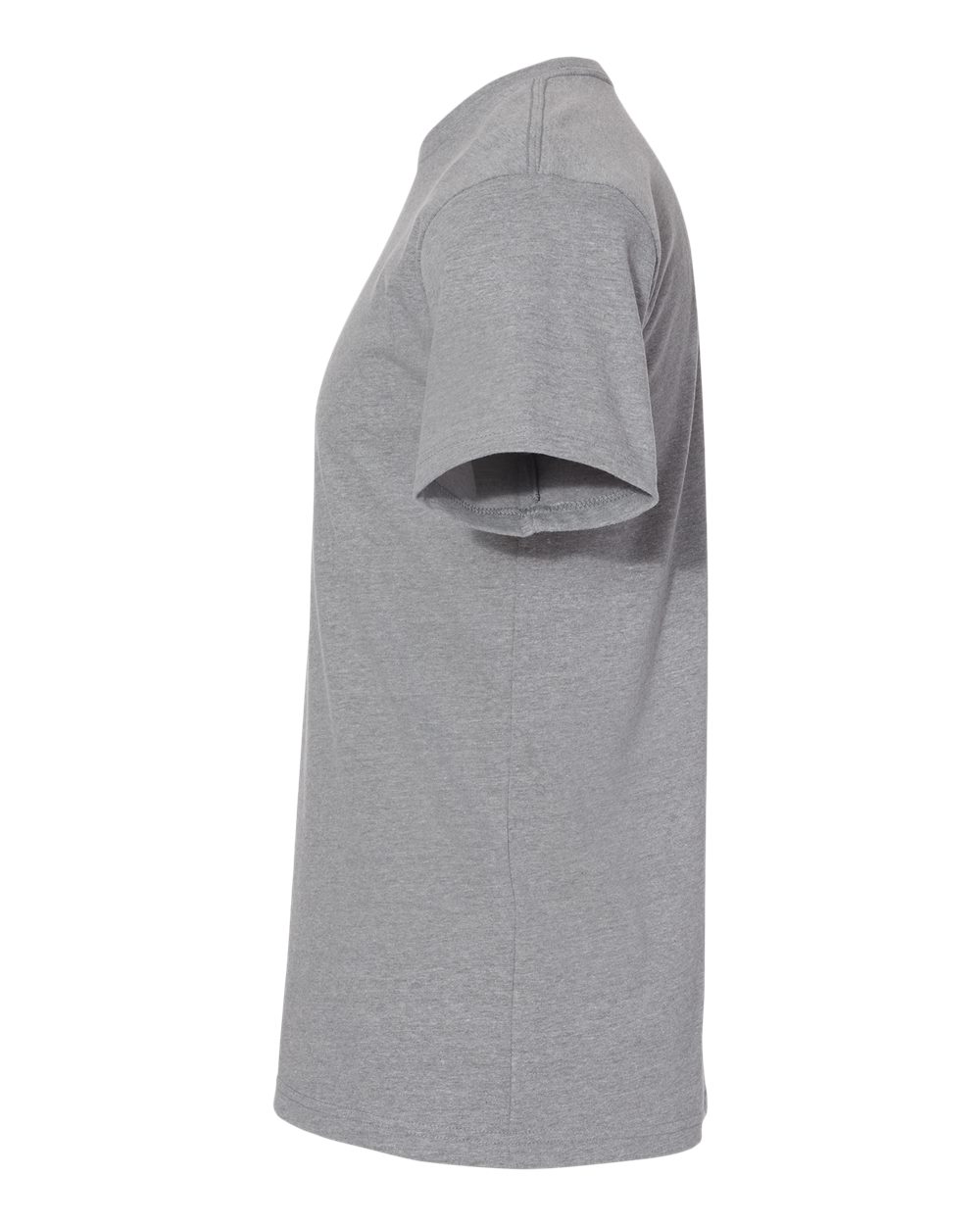 Left View of Dark Heather Grey Eco Heavyweight T-Shirt - 4600