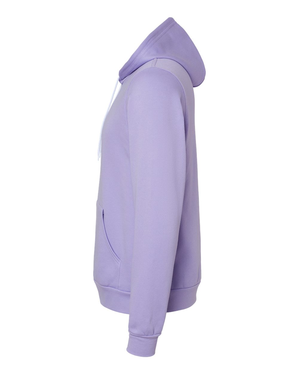 Left View of Dark Lavender Sponge Fleece Hoodie - 3719