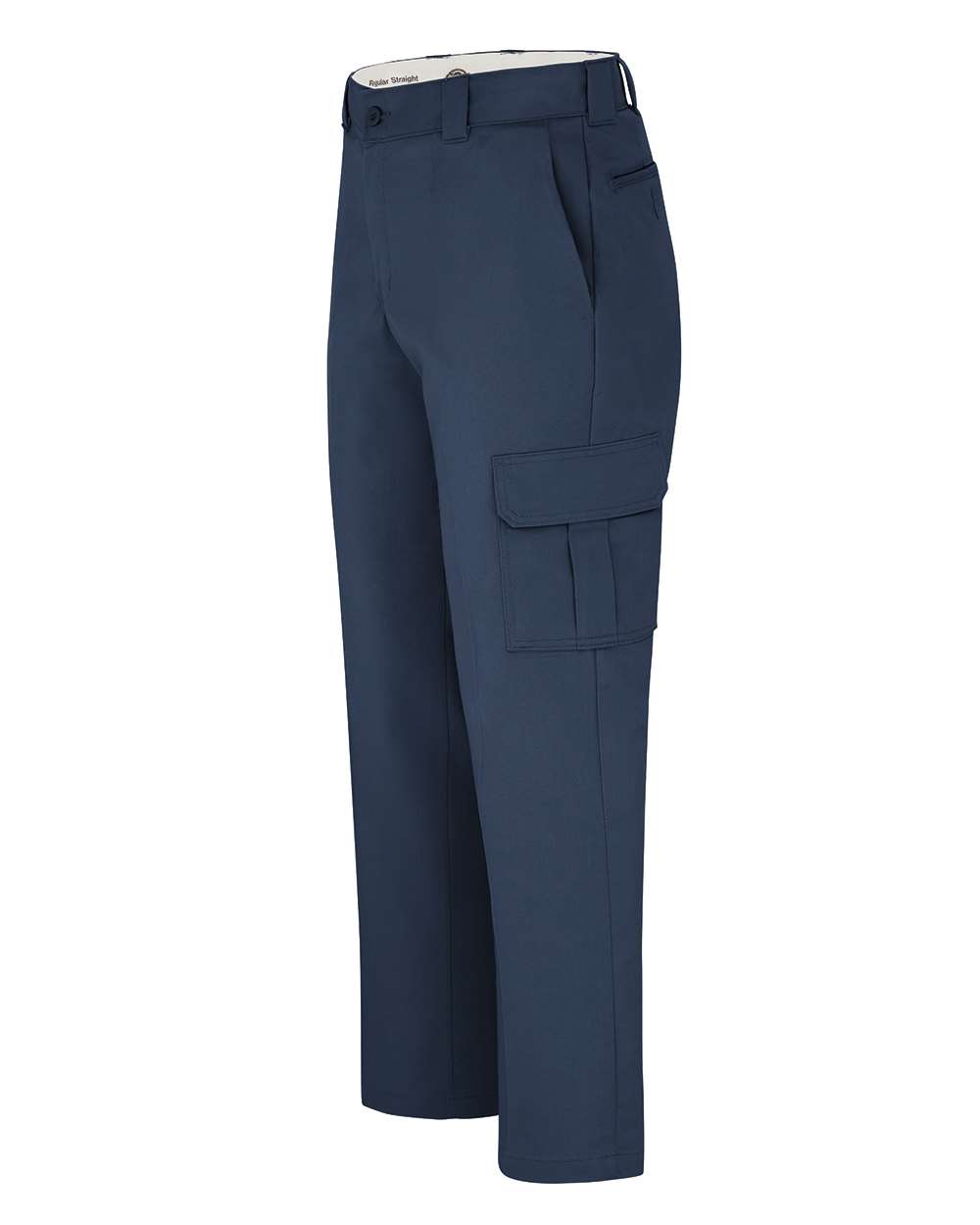 Left View of Dark Navy - 32I Cargo Pants - WP95