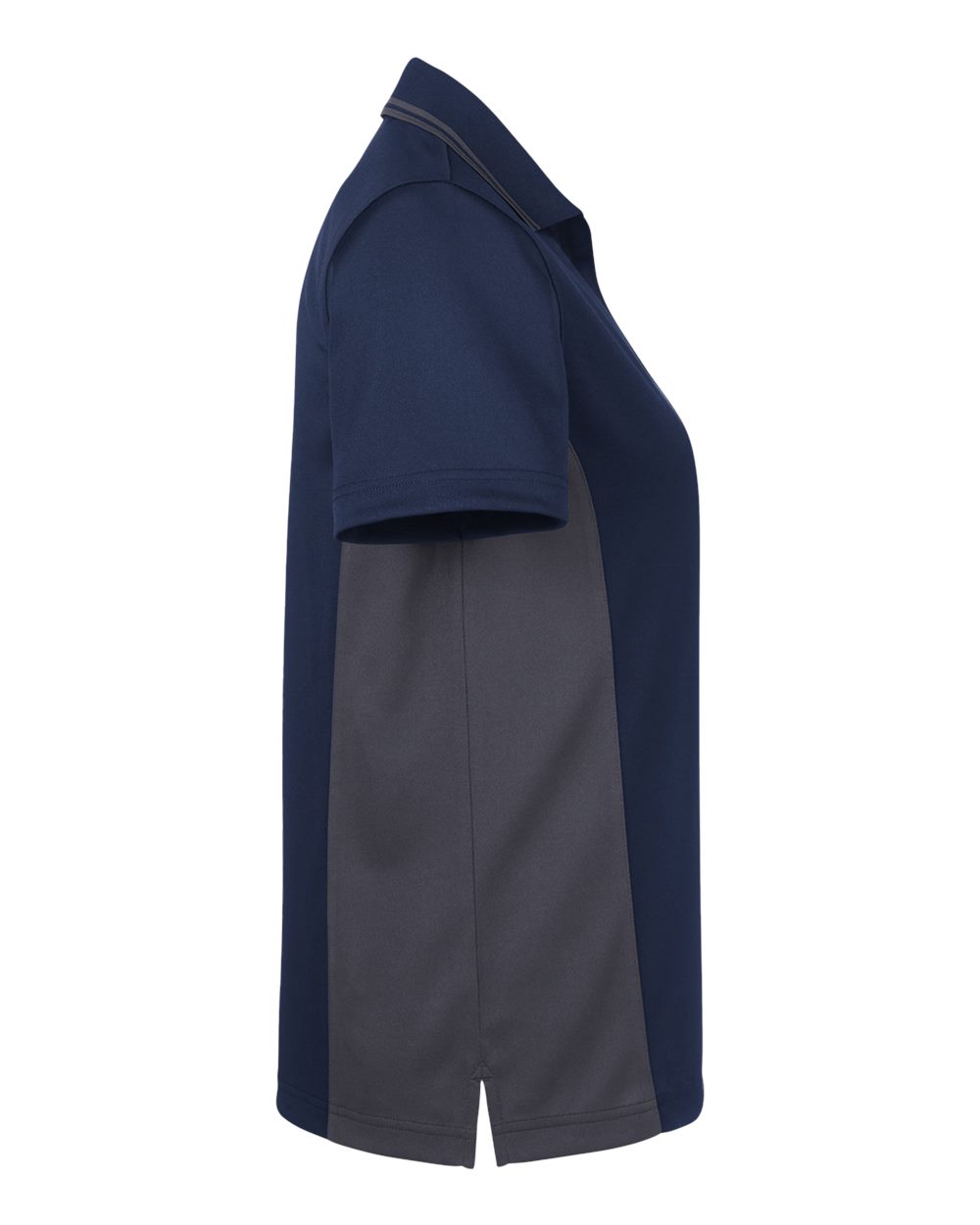 Left View of Dark Navy/ Dark Charcoal Women&#39;s Flash Snag Protection Plus IL Colorblock Polo - M386W