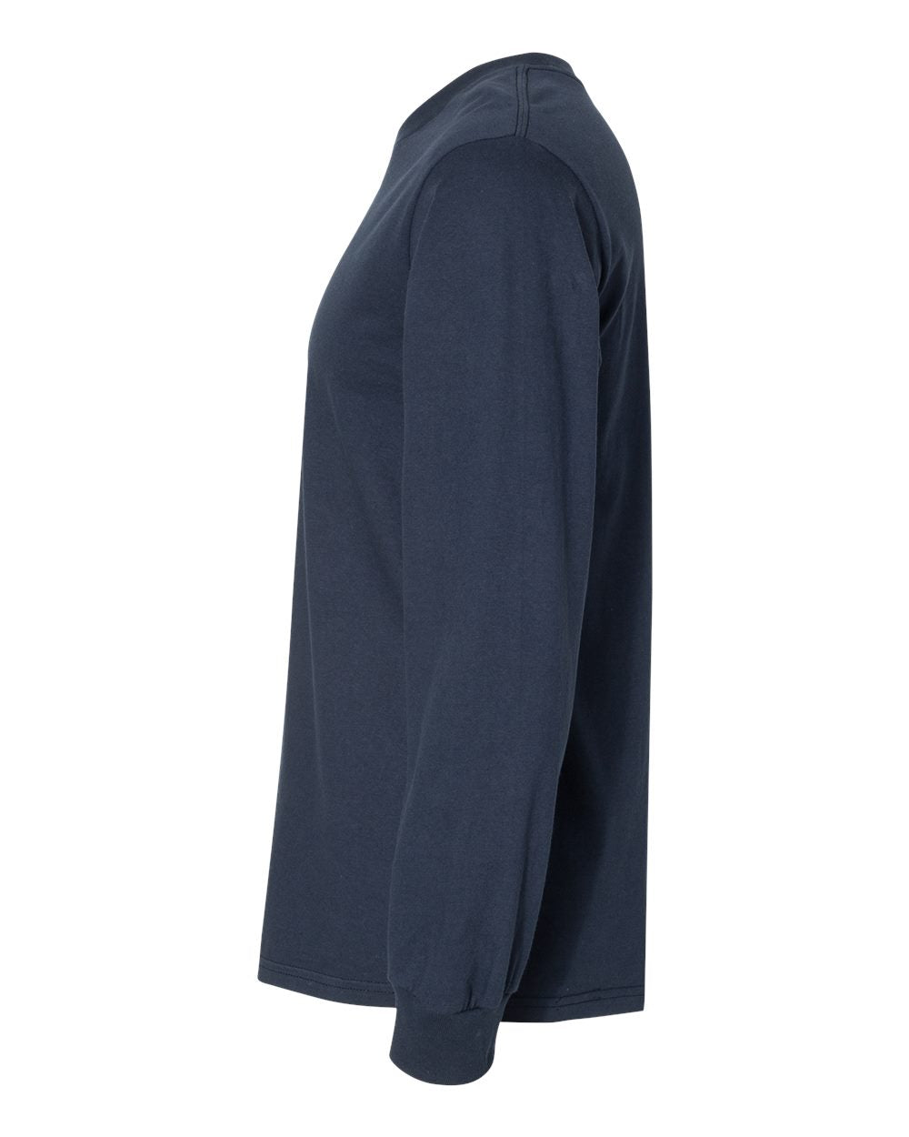 Left View of Dark Navy Hammer™ Long Sleeve T-Shirt - H400