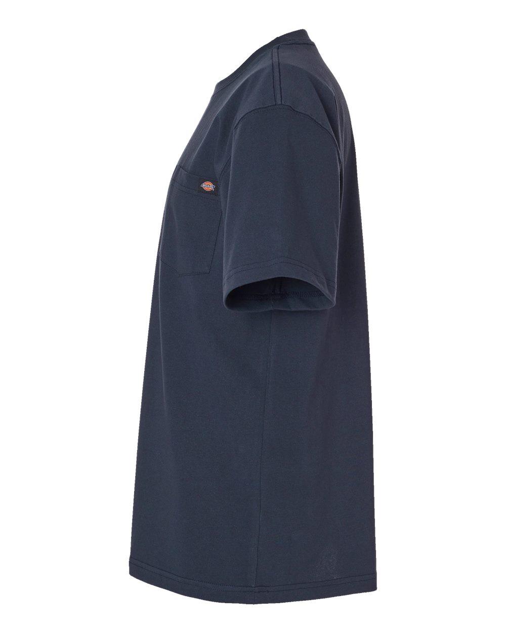 Left View of Dark Navy Traditional Heavyweight T-Shirt - Tall Sizes - WS50-DT